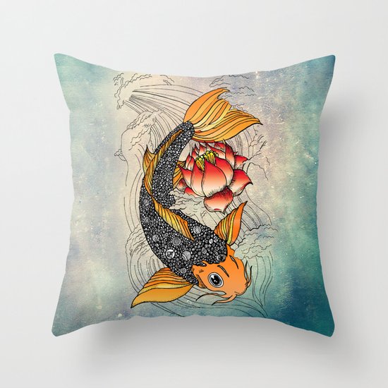 Koi Throw Pillow