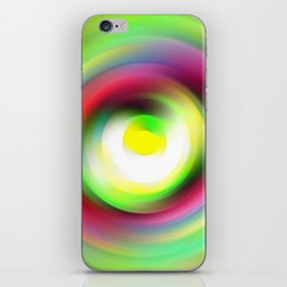 Abstract fluid green funnel iPhone Skin