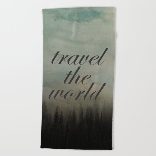 Travel the world Beach Towel