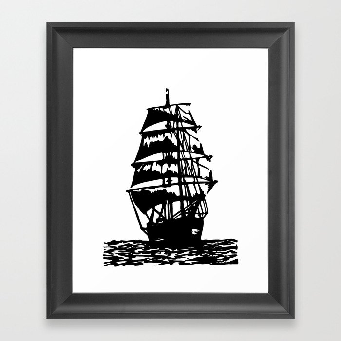 Tall Ship Framed Art Print