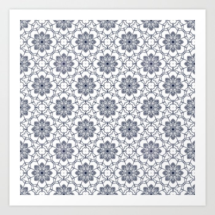 Mandala pattern Art Print