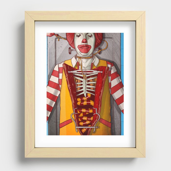 Clown Recessed Framed Print