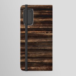 Brown bamboo Android Wallet Case