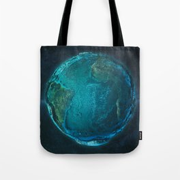 Globe: Relief Atlantic Tote Bag