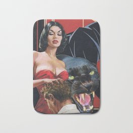 Submissive Bath Mat | Witch, Collage, Cat, Fierce, Artdeco, Queen, Curated, Romance, Tiger, Health 
