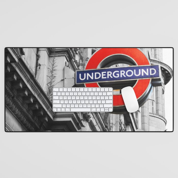 Sign of the Underground Desk Mat