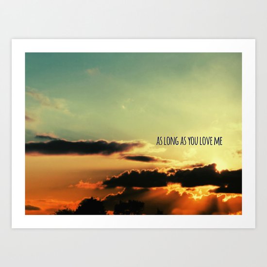 LOVE QUOTE Art Print