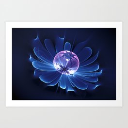 The Blue Flower Art Print