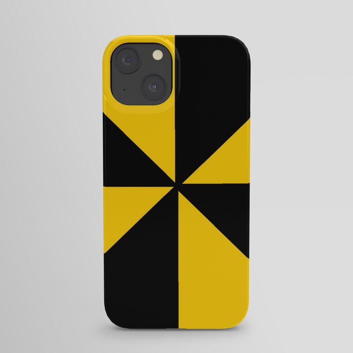 Wild abstraction 53 Black and yellow iPhone Case