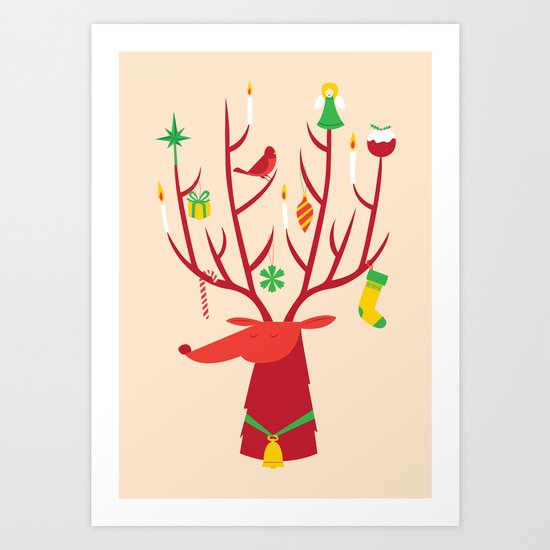 Reindeer Art Print