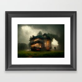 The Library House Framed Art Print