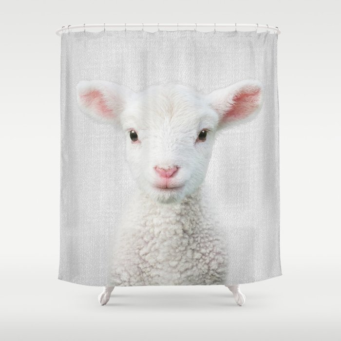 Lamb - Colorful Shower Curtain