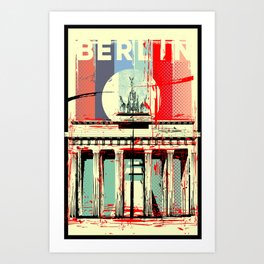 Berlin art Brandenburg Gate Art Print