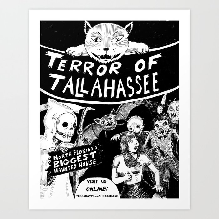 Terror of Tallahassee 2012 Poster Art Print