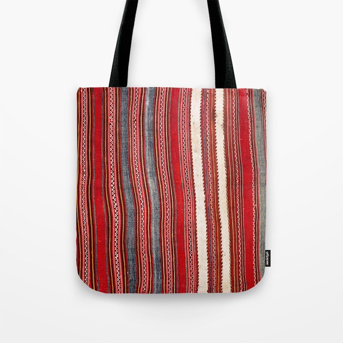 Bergama Antique Turkish Kilim Print Tote Bag By Vickybragomitc