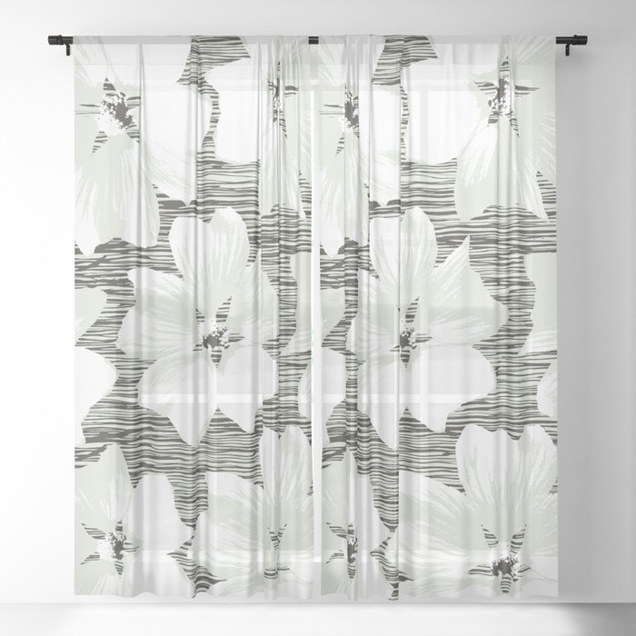 Primrose Ethnic Pattern 1 Sheer Curtain
