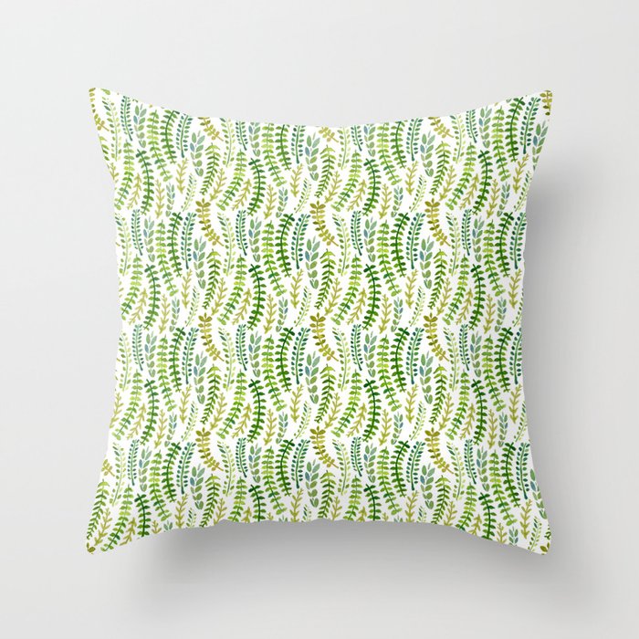 Fern Pattern Throw Pillow