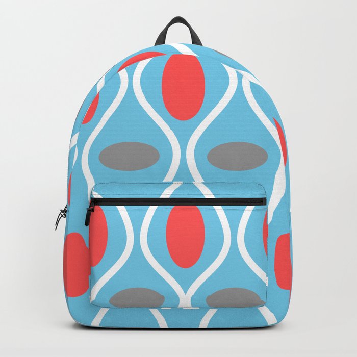 Mid Century Modern Waves and Spheres Backpack by Itaya Art | Society6