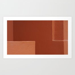 Detalles III.5 Art Print | Architecture, Corner, Perspective, Orange, Exterior, Building, Baja, Details, Photo, Textured 