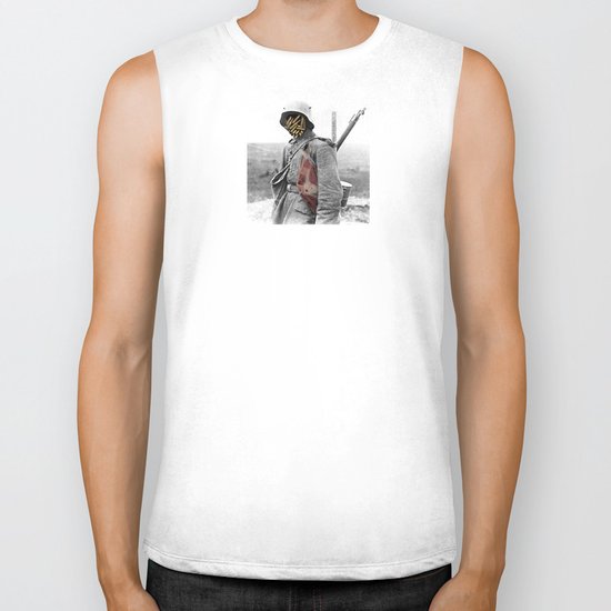 Fuck War Collage Biker Tank