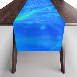 Abstract Technology Table Runner