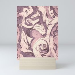 Purple Doodle Mini Art Print