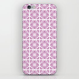 Geometric floral design iPhone Skin
