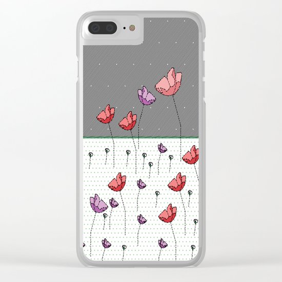 FLOWER LAND FANTASY Clear iPhone Case