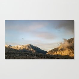 Snowy mountains  Canvas Print