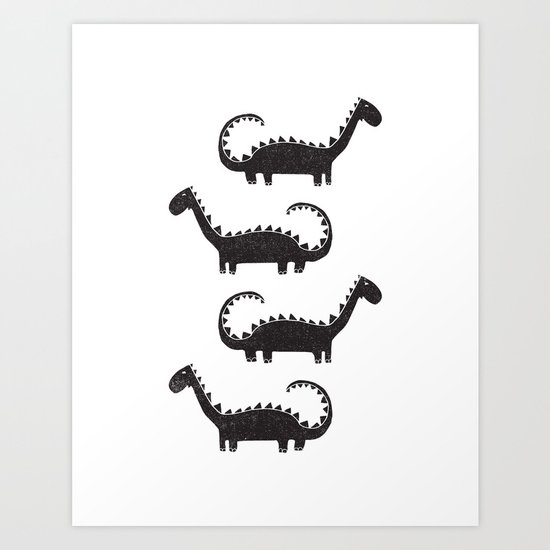 DINOFRIENDS Art Print