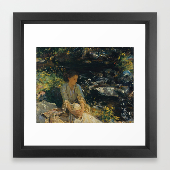 John Singer Sargent 1856 1925 The Black Brook Framed Art Print By