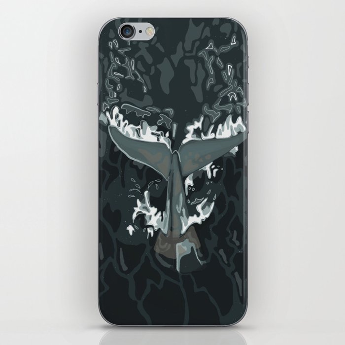 Whale fluke iPhone Skin