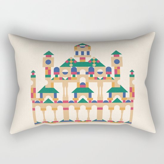 Block Façade Rectangular Pillow