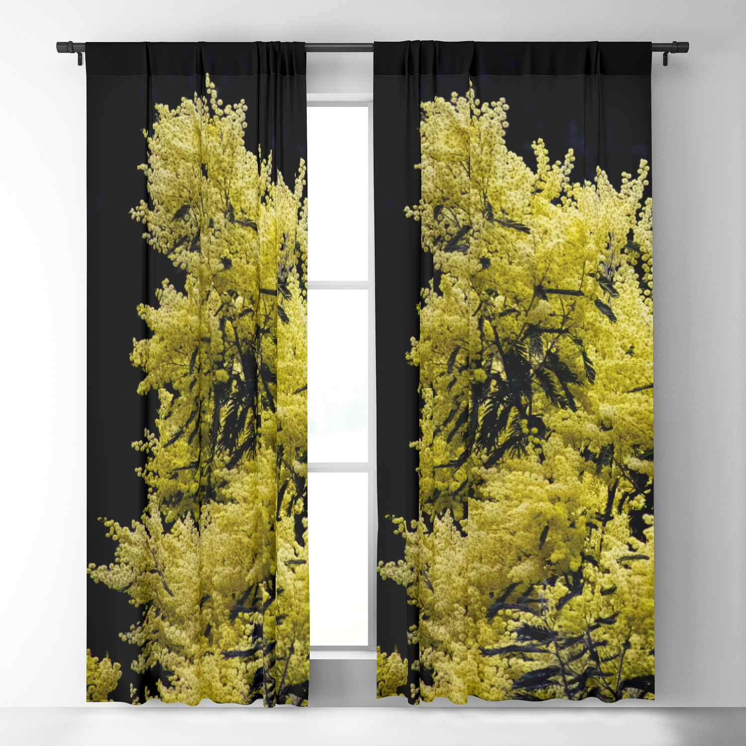 Mimosa Tree Blackout Curtain By Tess Andre