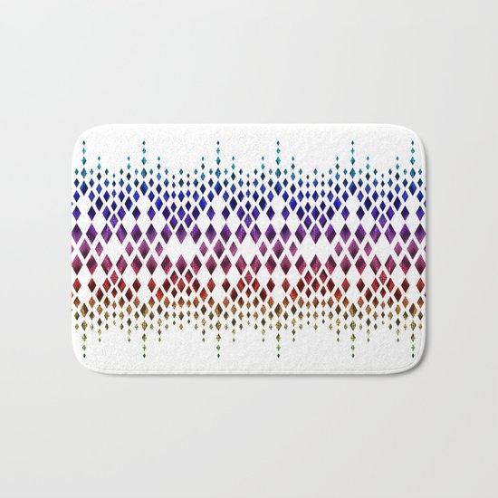 Colorful geometric pattern. Bath Mat