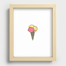 ice cream Recessed Framed Print