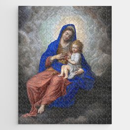 Madonna and Child in Glory - Isaac Oliver Jigsaw Puzzle