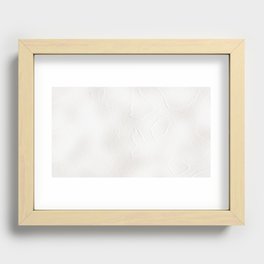 White Cement Wall Recessed Framed Print