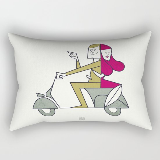 Lovers hug Rectangular Pillow