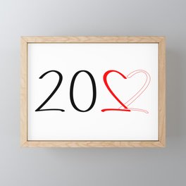 Happy New Year 2022 Framed Mini Art Print