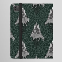Gray Wolf in the Mountains  iPad Folio Case
