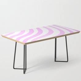 Pastel Pink Stripes Coffee Table