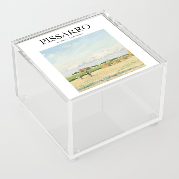 Pissarro - Landscape, Ile-de-France Acrylic Box