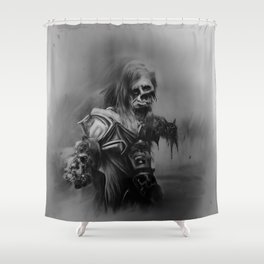 Zombie Deathknight Shower Curtain