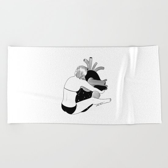 Heavy Heart Beach Towel
