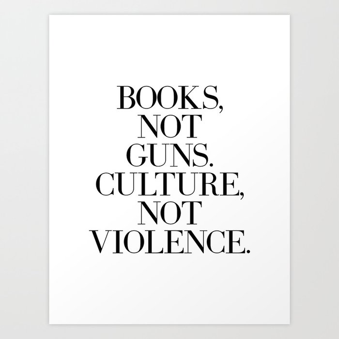 Books and Culture quote Art Print