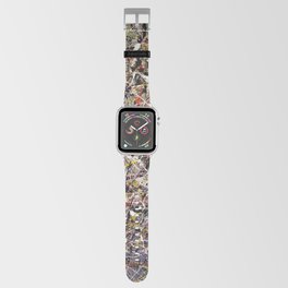 Intergalactic - Jackson Pollock style abstract painting by Rasko Apple Watch Band