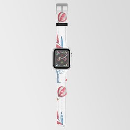 Snowman And Red Cardinal Holidays Collection Apple Watch Band