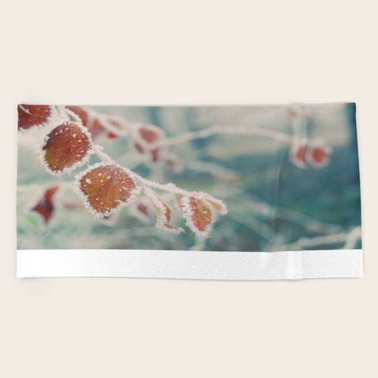 winter time Beach Towel
