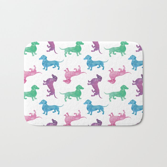 Raining Dachshunds Bath Mat